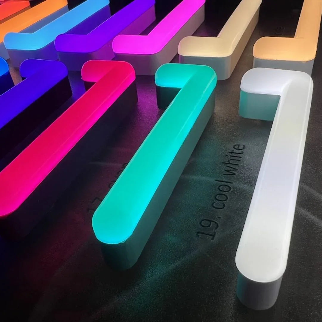 Acrylic Rigid LED Faux Neon Sign (180° & 360°)