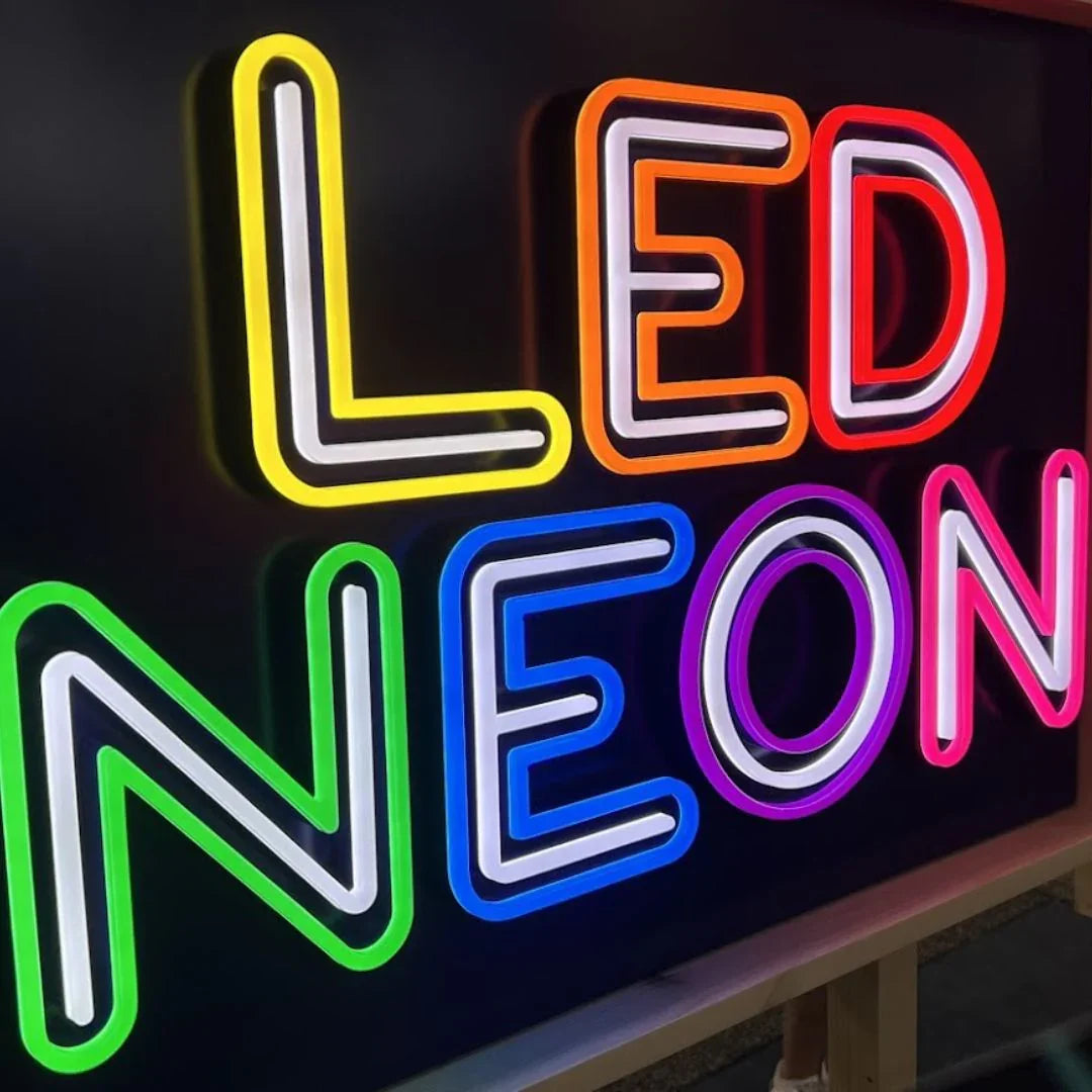 Acrylic Rigid LED Faux Neon Sign (180° & 360°)