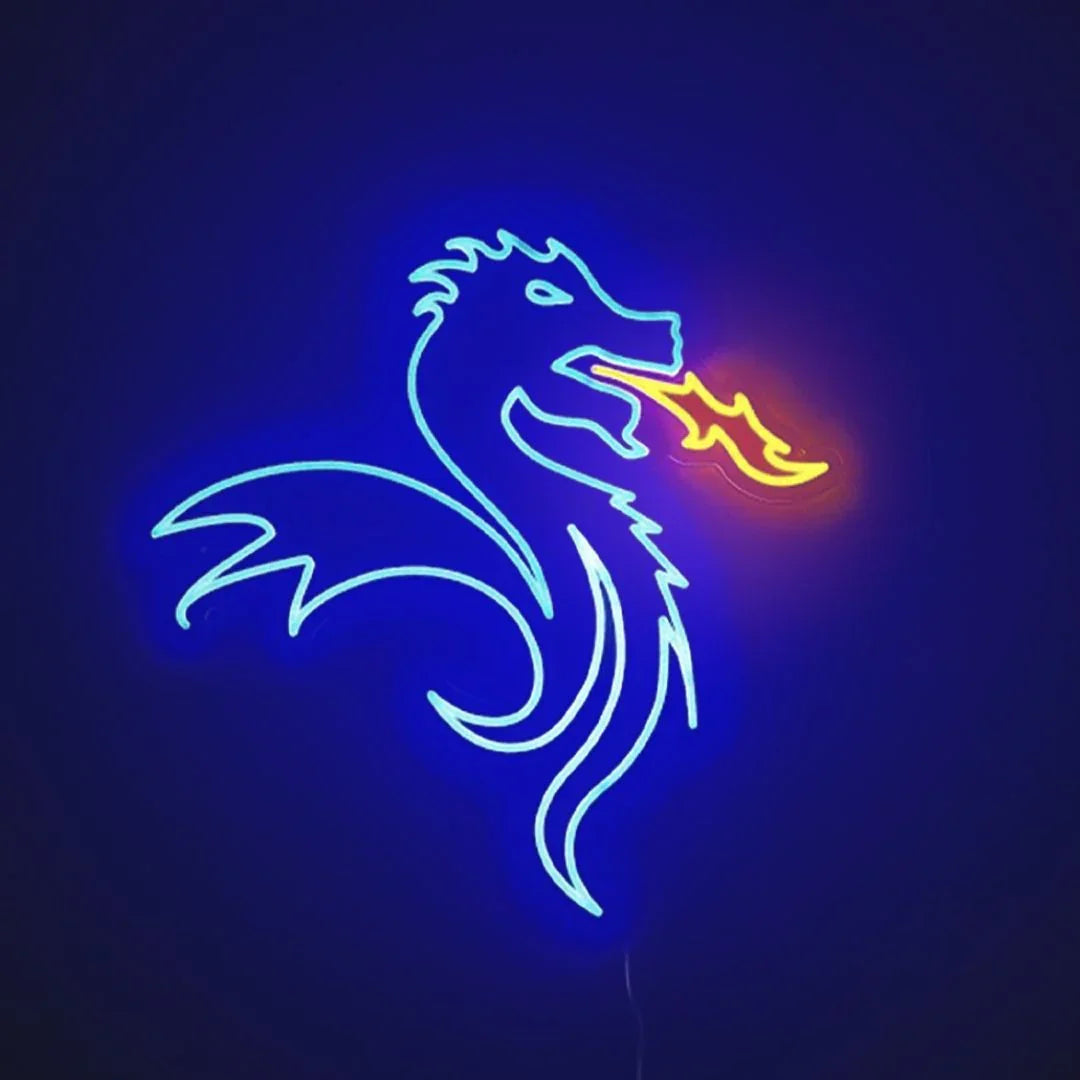 FC Porto Dragon LED Neon Sign – Official Licensed Decor – Neonific.com