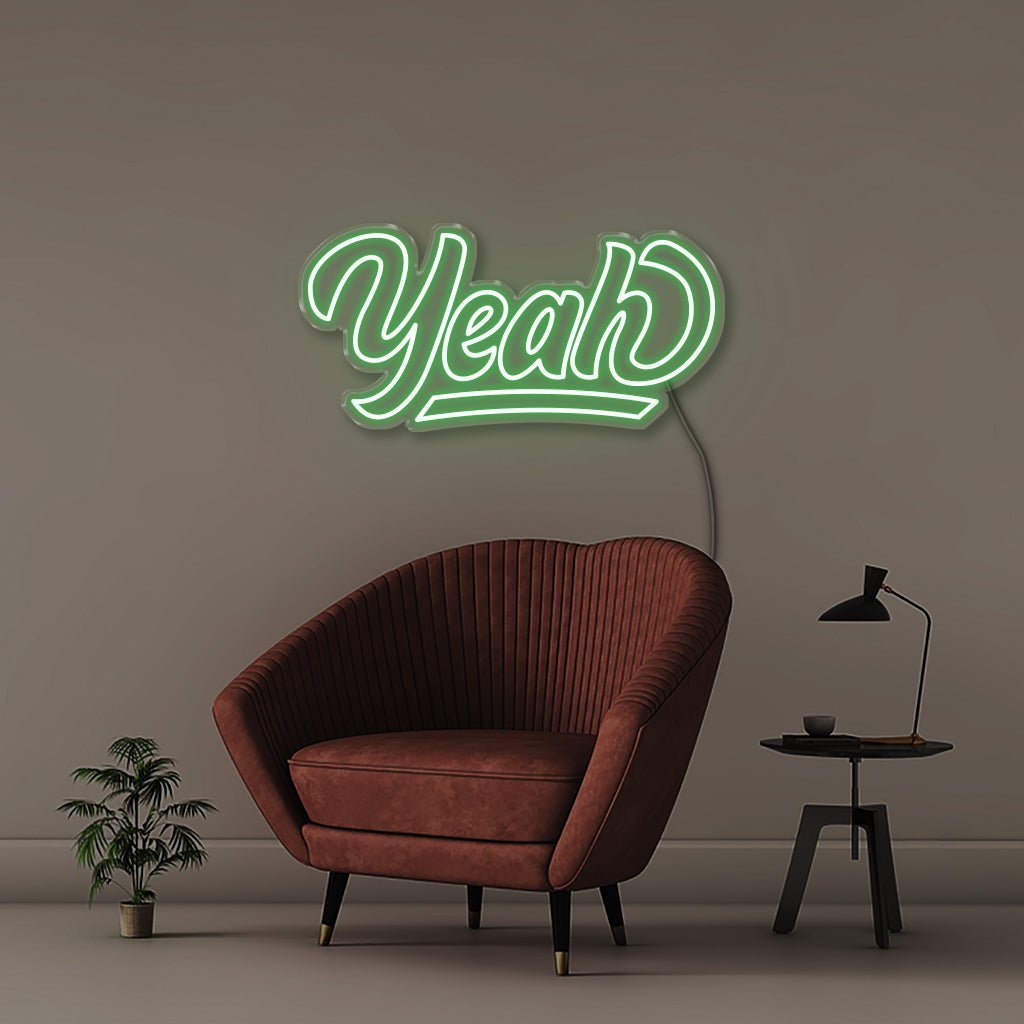 Yeah - Neonific - LED Neon Signs - 50 CM - Green