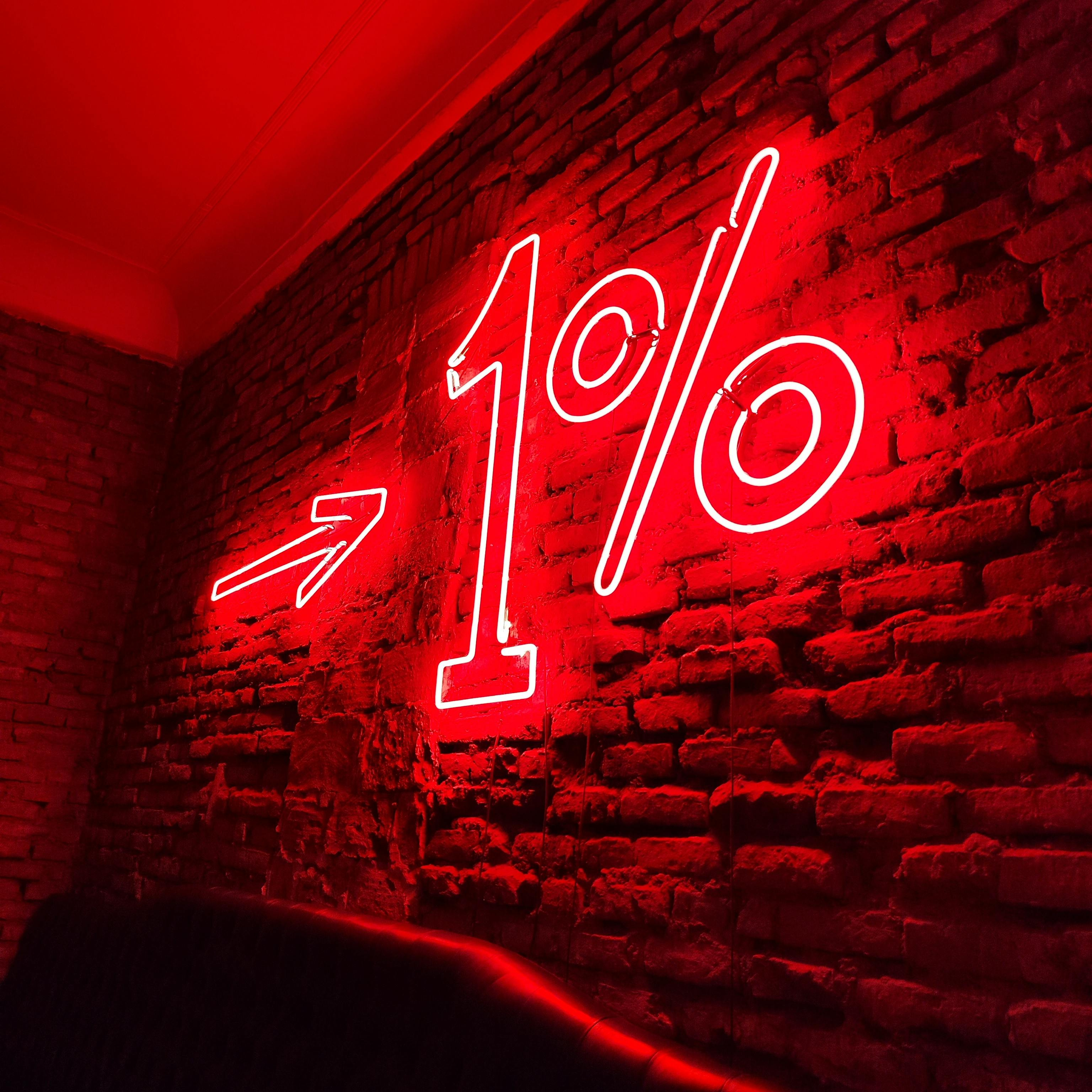 red neon sign