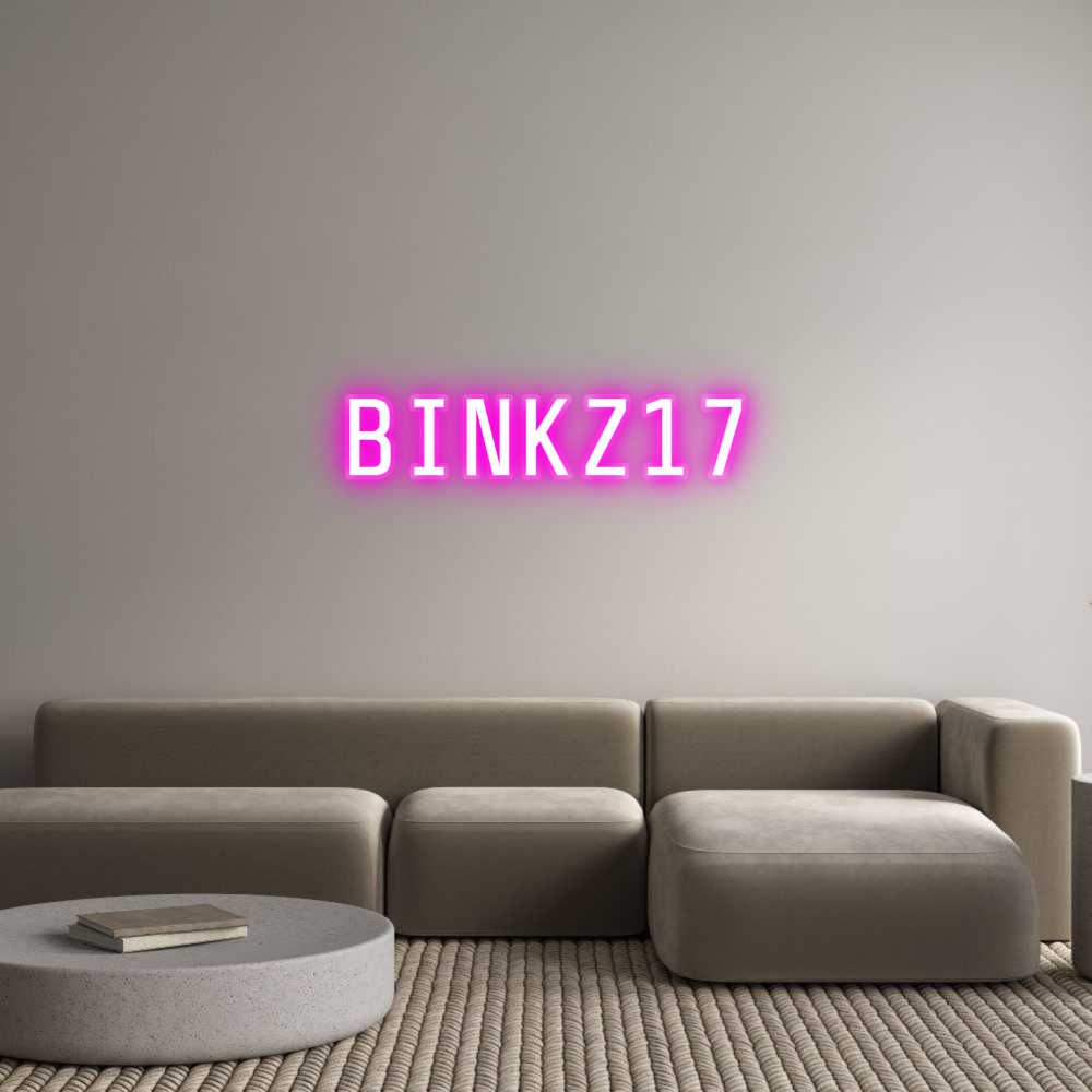 Custom LED Neon Sign: BINKZ17