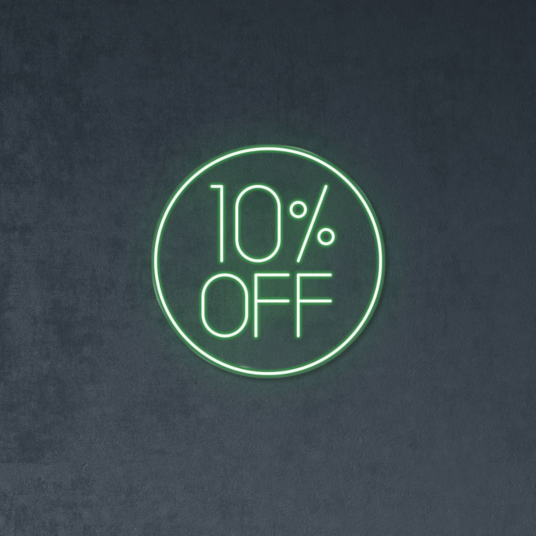 10% OFF - Neonific - LED Neon Signs - Green - Indoors