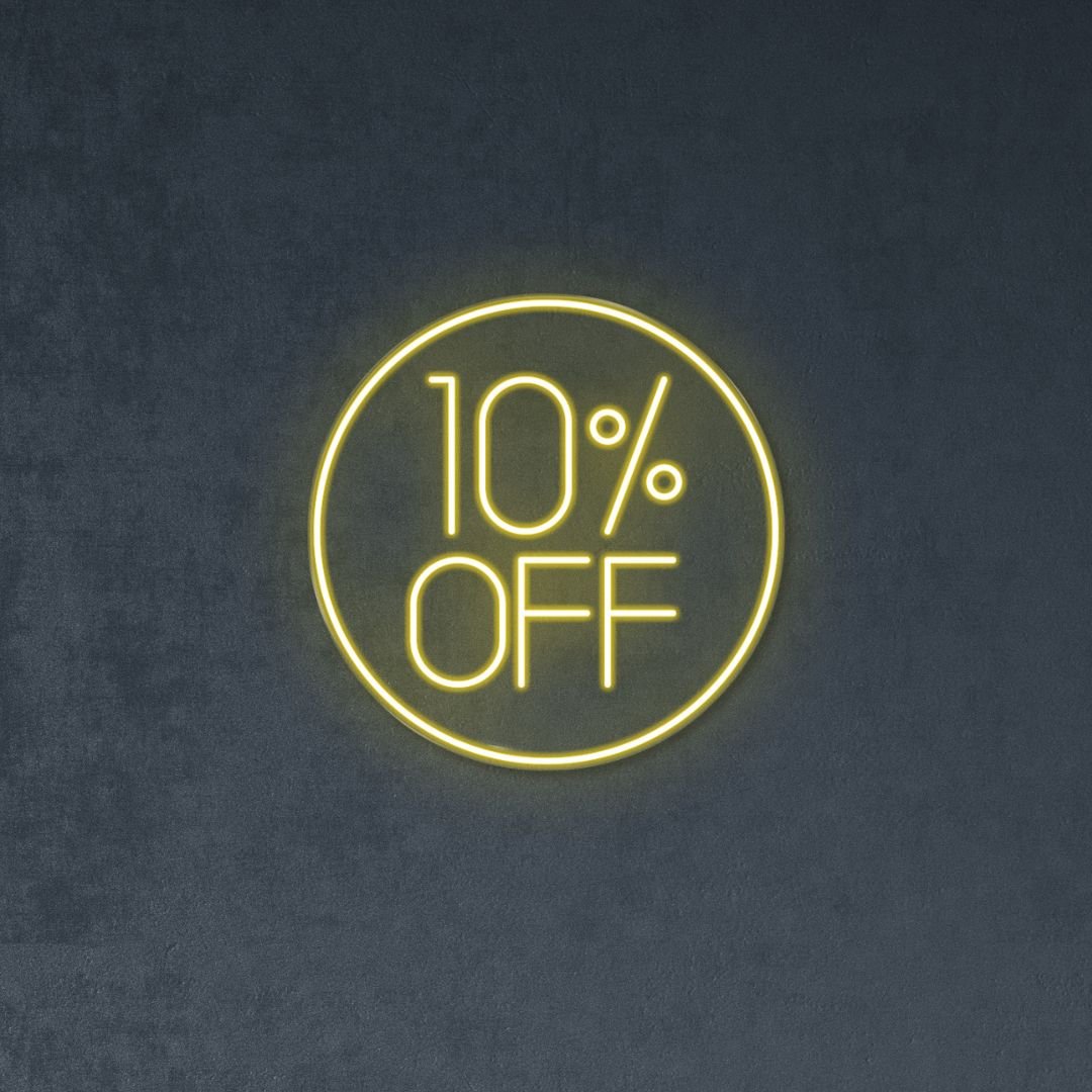 10% OFF - Neonific - LED Neon Signs - Yellow - Indoors