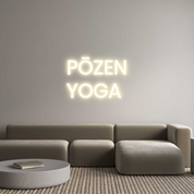 Custom LED Neon Sign: PŌZEN
YOGA