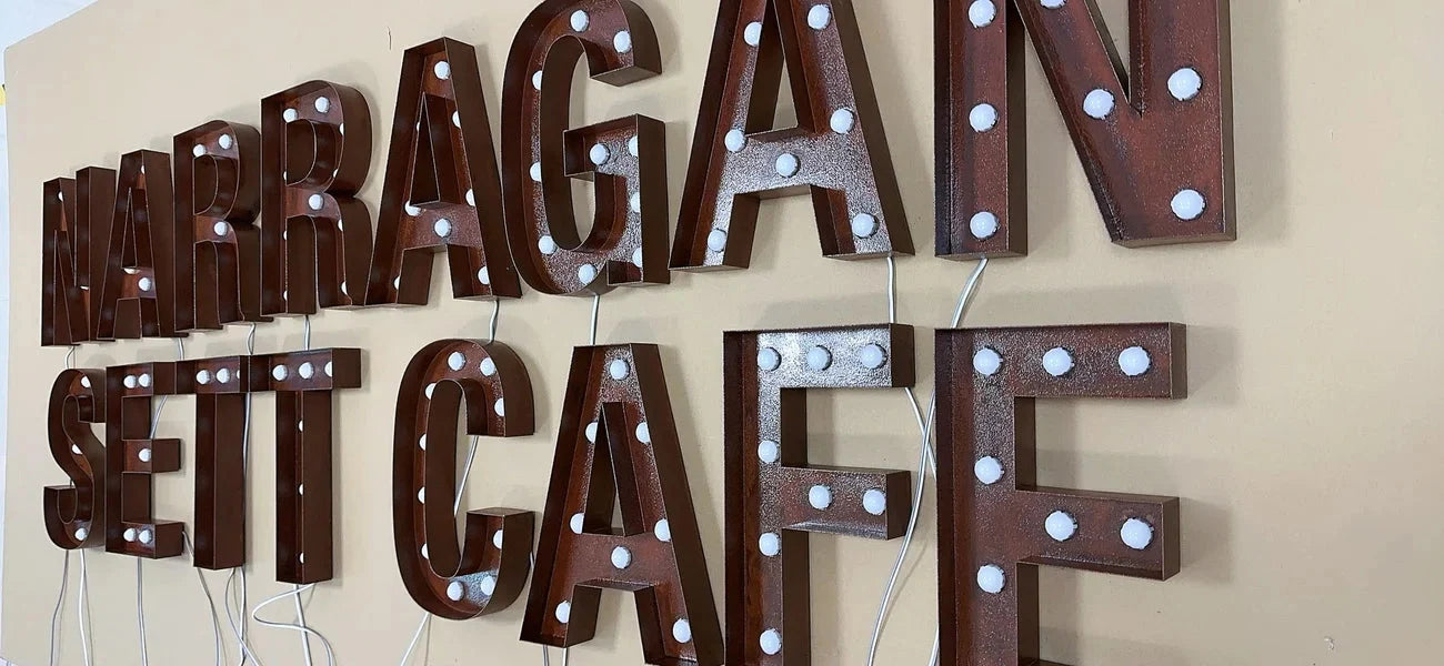 Marquee Letters Sign (Custom Stainless Steel)