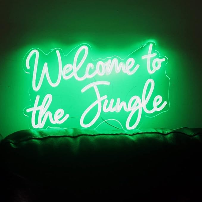 Welcome to the Jungle LED Neon Sign (USB-Dimmable)