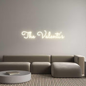 Custom LED Neon Sign: The Valenti's