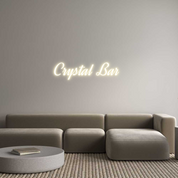 Custom LED Neon Sign: Crystal Bar