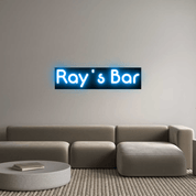 Enseigne LED néon personnalisée: Ray's Bar