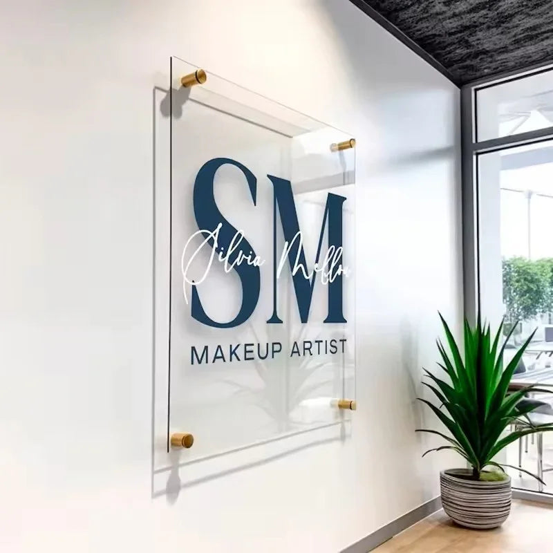 Custom Acrylic Sign | Modern Clear Signage with Free Shipping ...