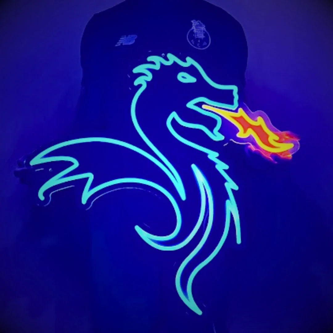 FC Porto Dragon LED Neon Sign – Official Licensed Decor – Neonific.com