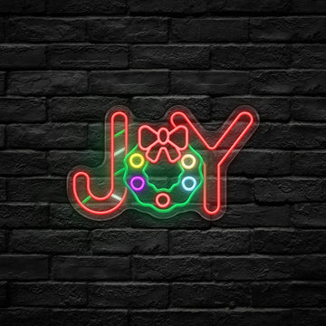 JOY Wreath LED Neon Sign (USB-Dimmable 36cm x 13cm)