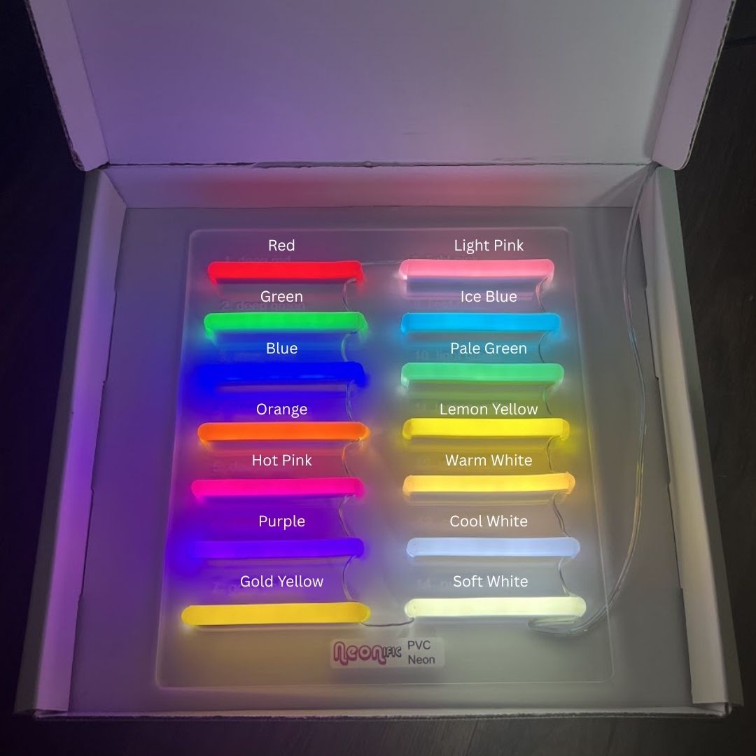 Flex LED Faux Neon Color Panel Sample (PVC)
