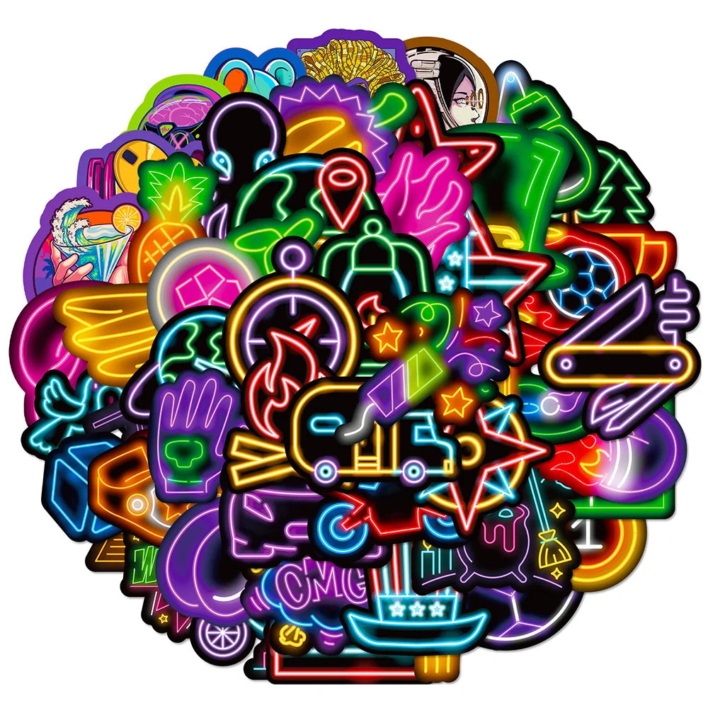 Neon Stickers