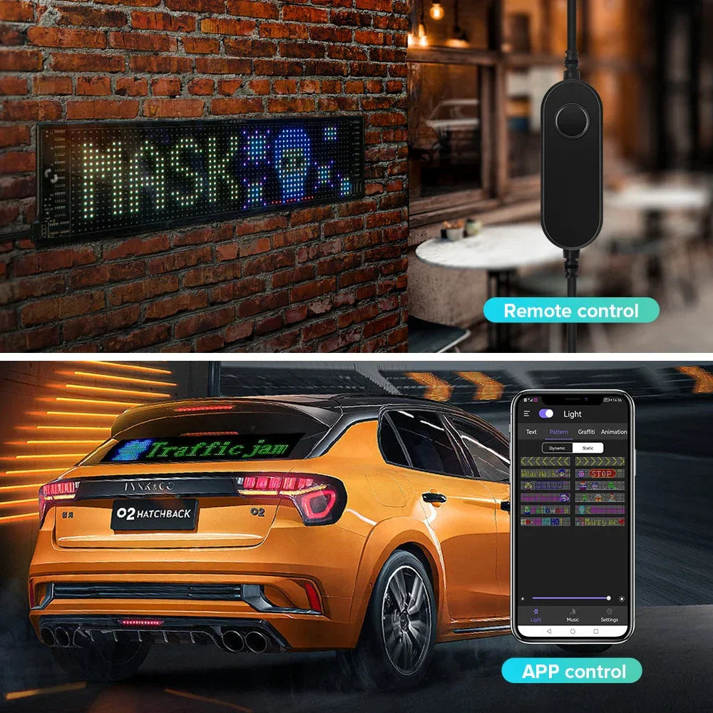 Led Matrix Display Control Flexible LED Matrix Display | RGB, App Control, IP66 USB – Neonific.com