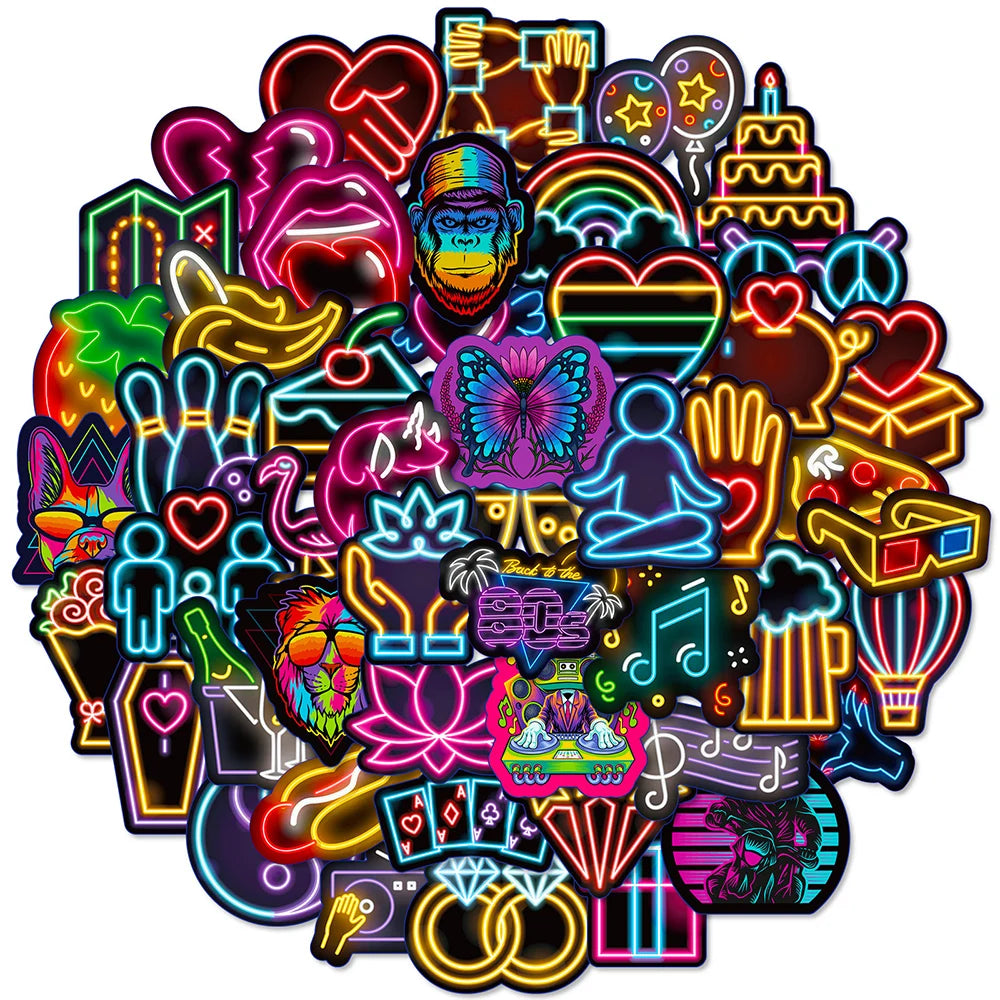 Neon Stickers