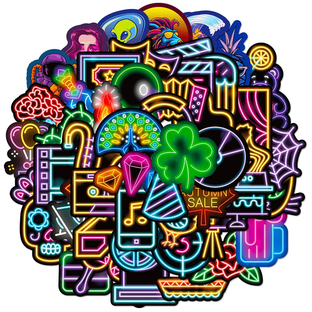 Neon Stickers