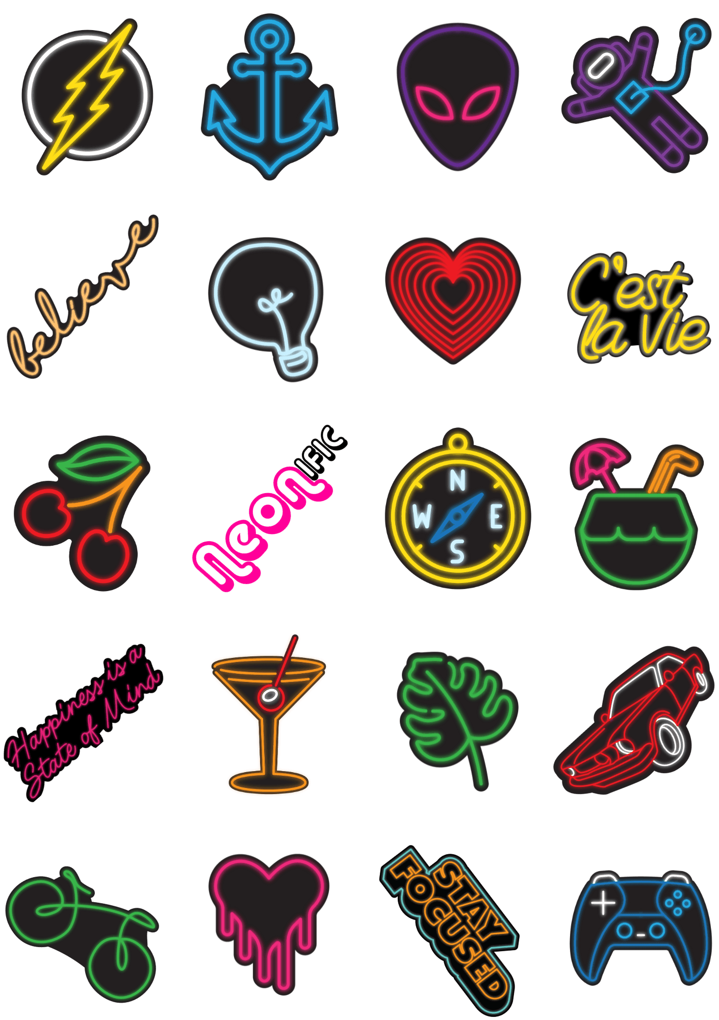 Neonific Neon Stickers – Neonific.com