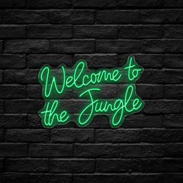 Welcome to the Jungle LED Neon Sign (USB-Dimmable)