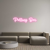 Custom LED Neon Sign: Potting Bar