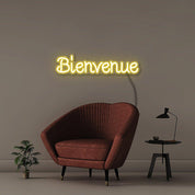 Bienvenue - Neonific - LED Neon Signs - Yellow - Indoors