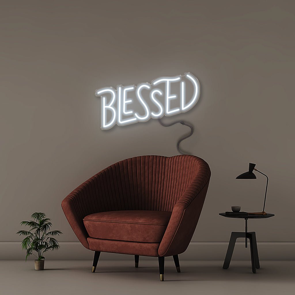 Blessed 2 - Neonific - LED Neon Signs - 18" (46cm) - Cool White