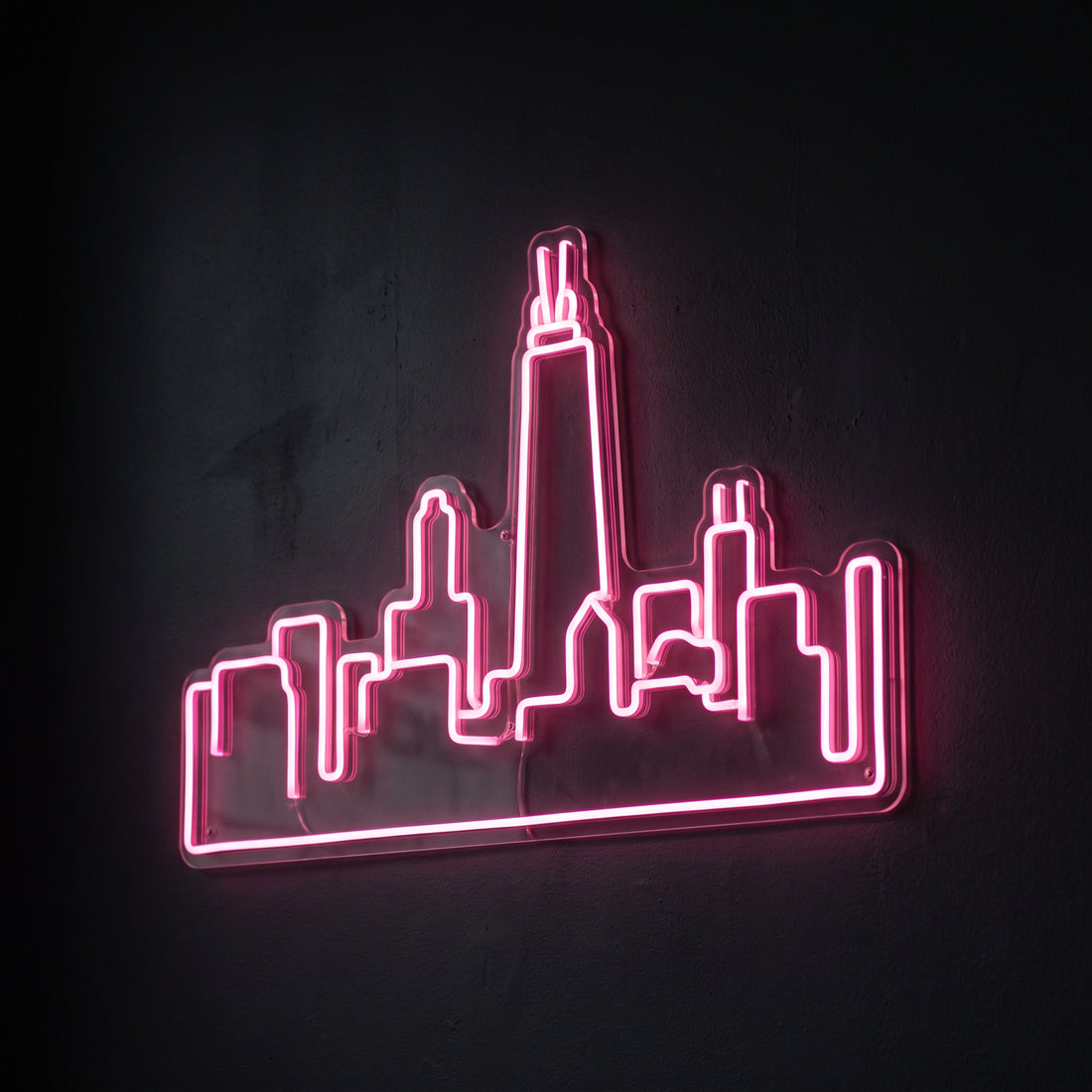 Boston Skyline Neon Sign