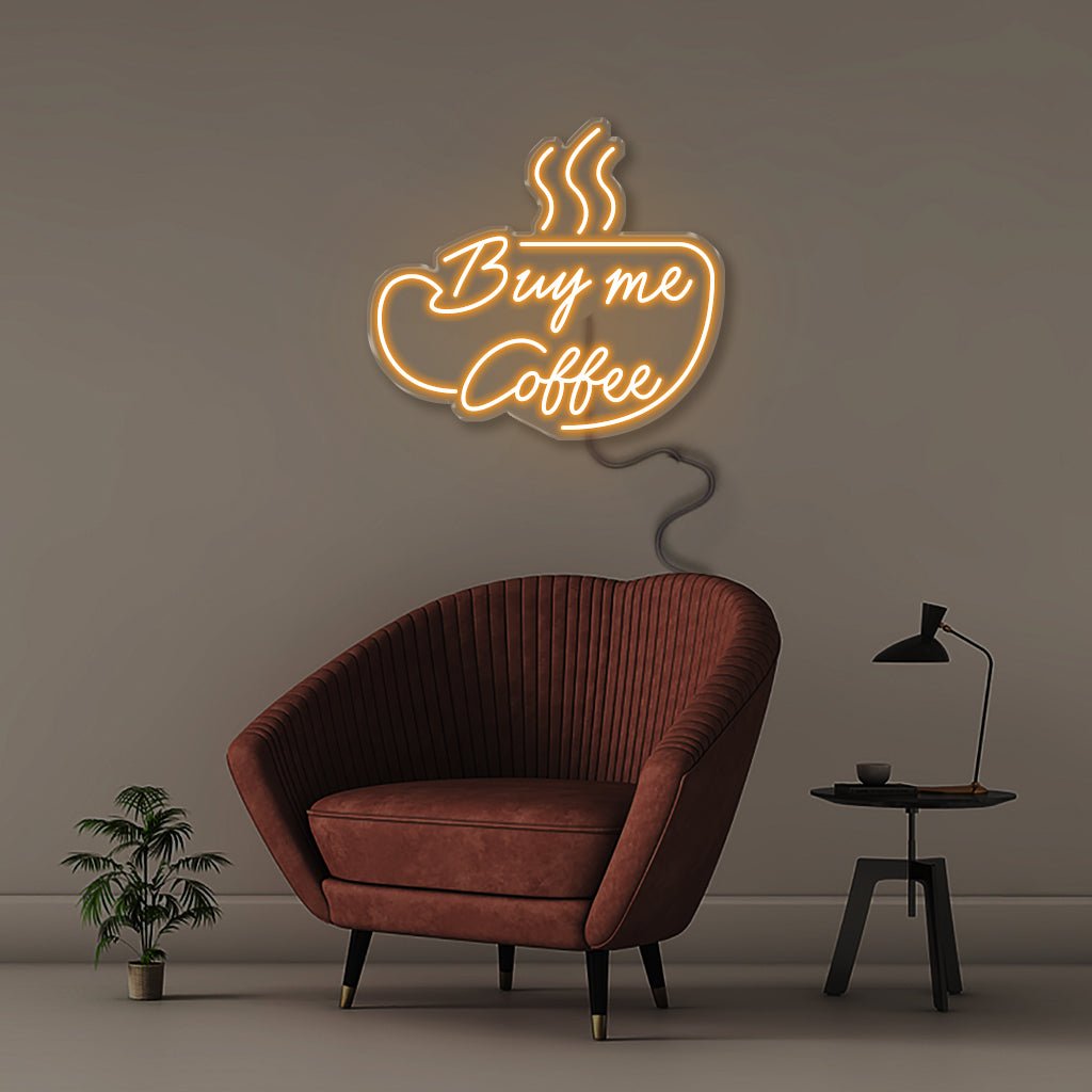 Buy Me Coffee - Neonific - LED Neon Signs - 24" (61cm) - Warm White