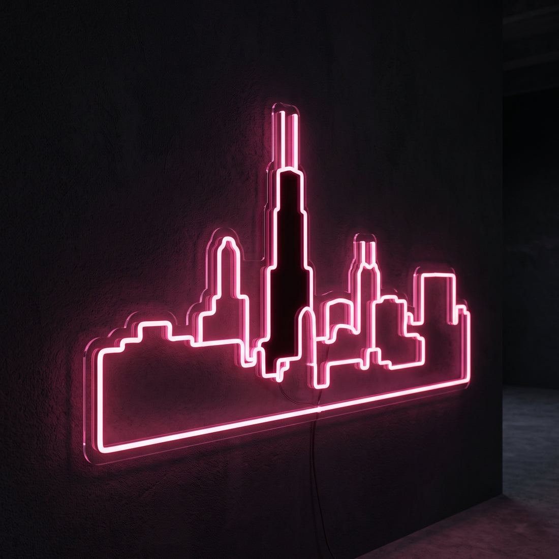 Chicago Skyline Neon Sign