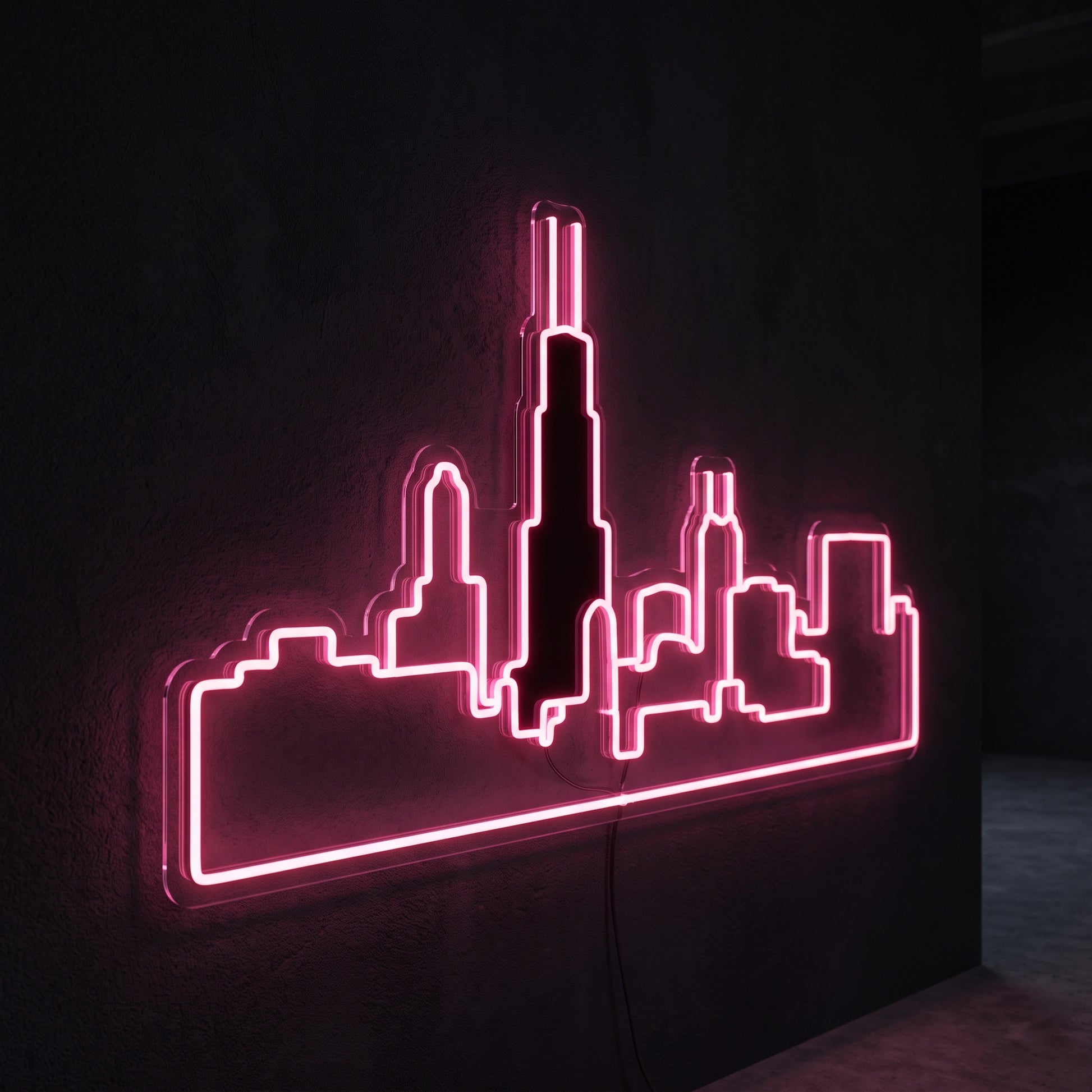 Chicago Skyline Neon Sign