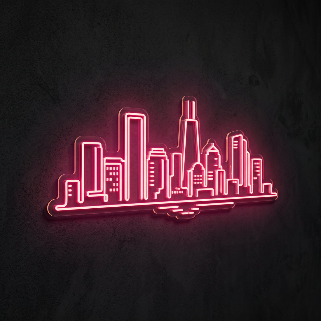 Cleveland Skyline Neon Sign