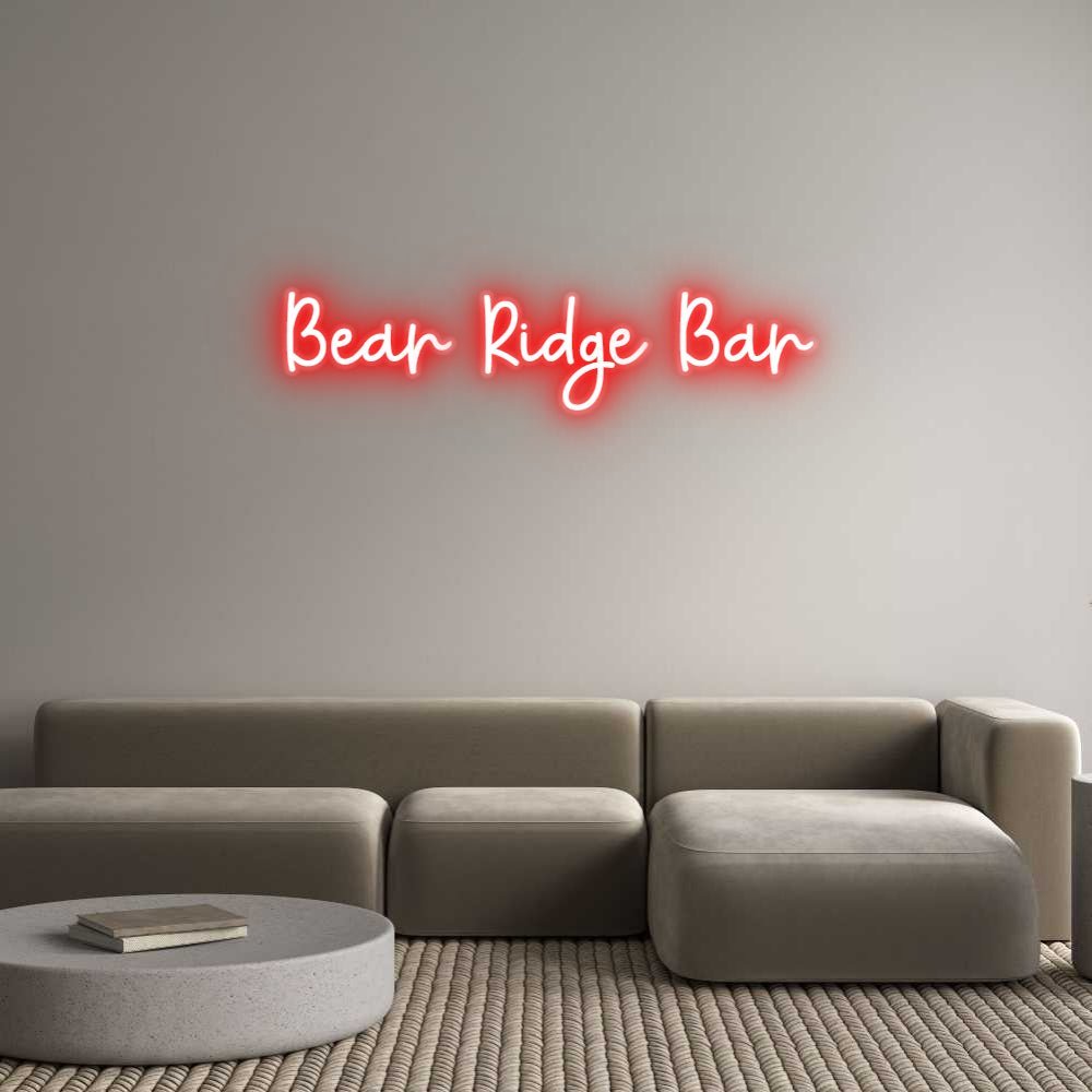 Custom LED Neon Sign: Bear Ridge Bar - Neonific - LED Neon Signs - -