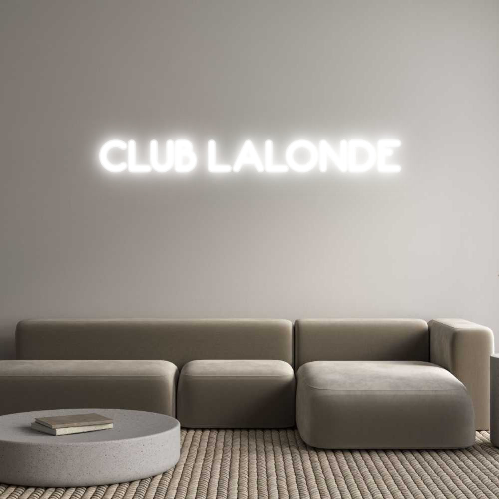 Custom LED Neon Sign: CLUB LALONDE - Neonific - LED Neon Signs - -