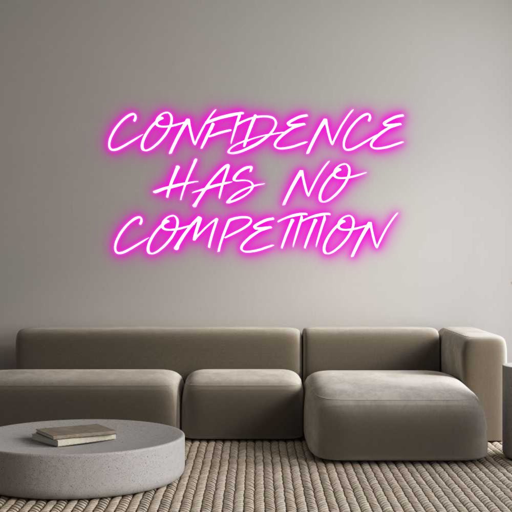 Custom LED Neon Sign: CONFIDENCE ... - Neonific - LED Neon Signs - -