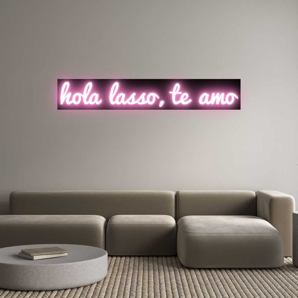 Custom LED Neon Sign: hola lasso, t... - Neonific - LED Neon Signs - -