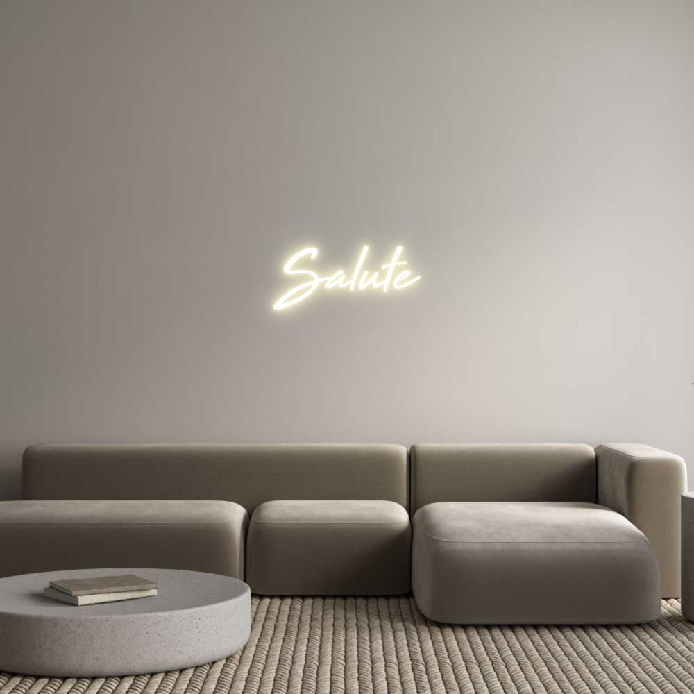 Custom LED Neon Sign: Salute - Neonific - LED Neon Signs - -
