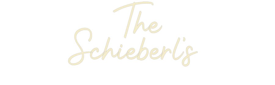 Custom Wedding LED Neon Sign: The Schieber... - Neonific - LED Neon Signs - -