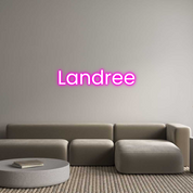 Custom LED Neon Sign: Landree