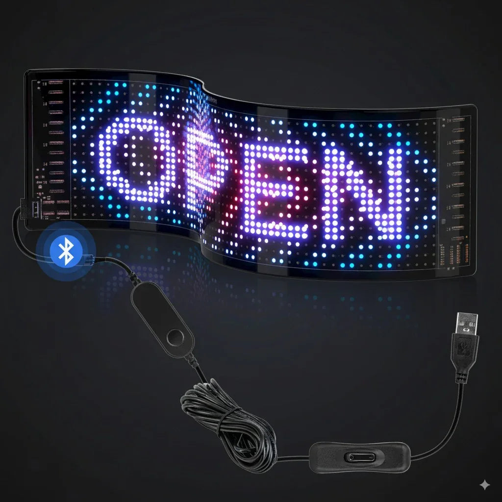 Led Matrix Display Control Flexible LED Matrix Display | RGB, App Control, IP66 USB – Neonific.com