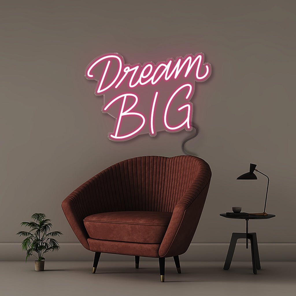 Dream Big - Neonific - LED Neon Signs - 24" (61cm) - Pink