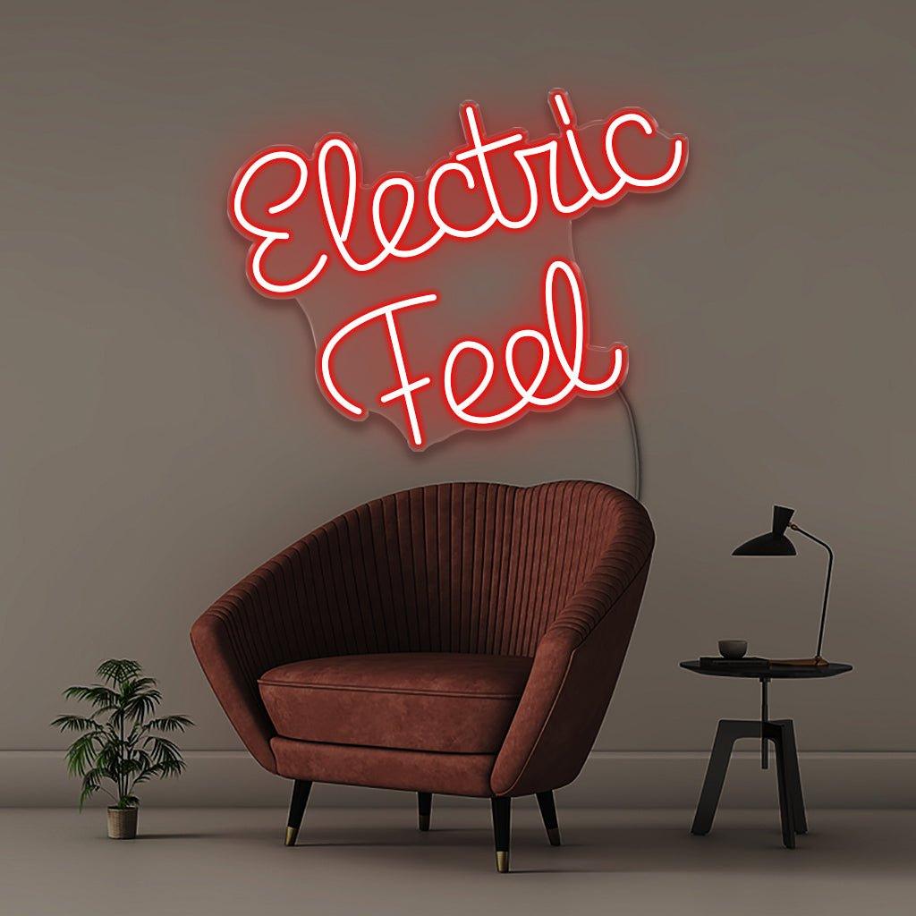 Electric Feel - Neonific - LED Neon Signs - 18" (46cm) - Red