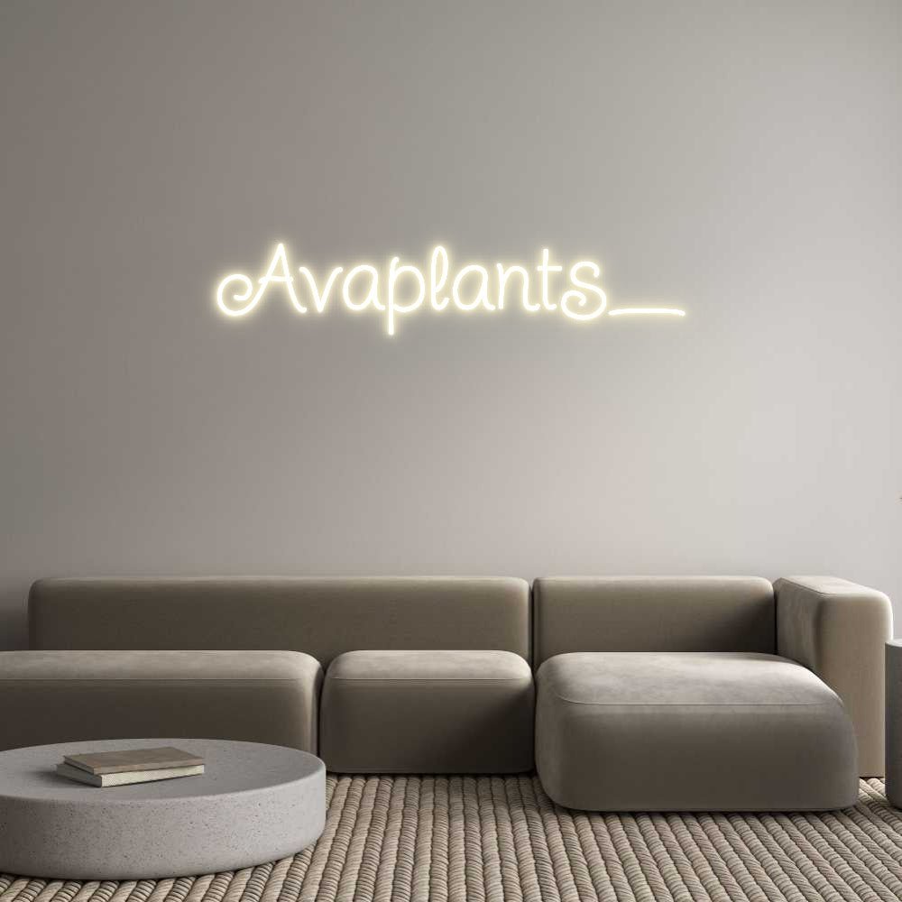 Enseigne LED néon personnalisée: Avaplants_ - Neonific - LED Neon Signs - -