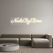 Enseigne LED néon personnalisée: NailsBy’Bma - Neonific - LED Neon Signs - -