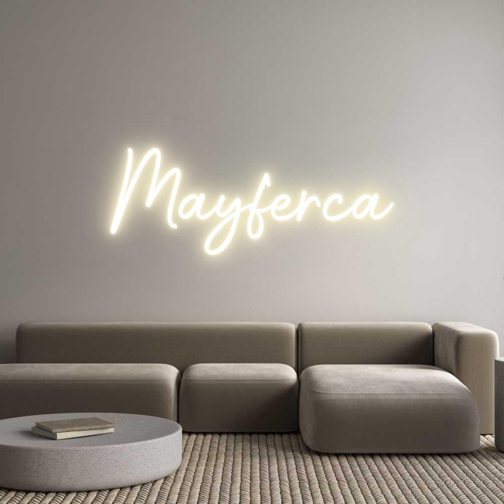 Custom LED Neon Sign: Mayferca