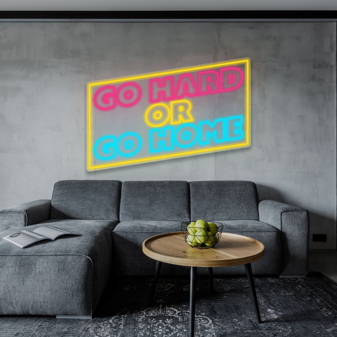 Go Hard or Go Home - Neonific - LED Neon Signs - 36" (91cm) -