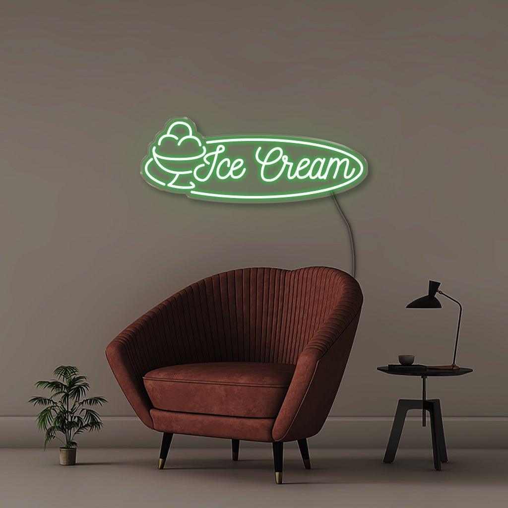 Ice Cream - Neonific - LED Neon Signs - 75 CM - Blue