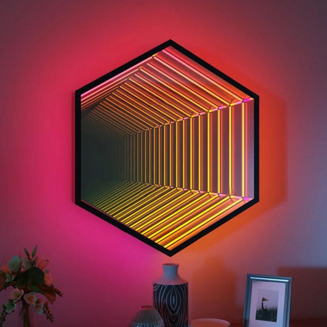 Infinity Mirror - Neonific - LED Neon Signs - 24" (61cm) - Hexad