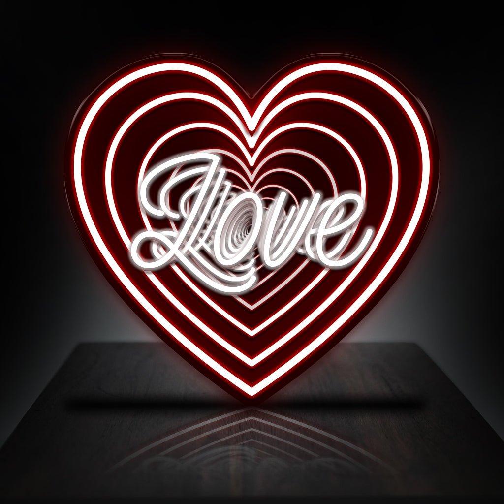 Infinity Mirror Love - Neonific - LED Neon Signs - 24" (61cm) - Multi - color