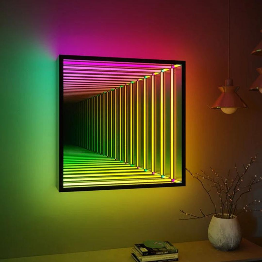 Infinity Mirror Square - Neonific - LED Neon Signs - 12" (30cm) -